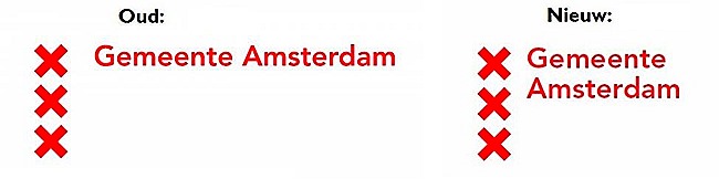 Oude en Nieuwe Logo Amsterdam